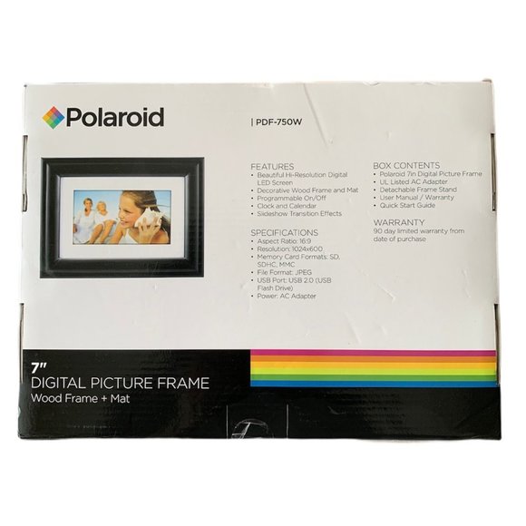 Polaroid Digital Photo Frame 7″ Screen - Picture 2 of 4